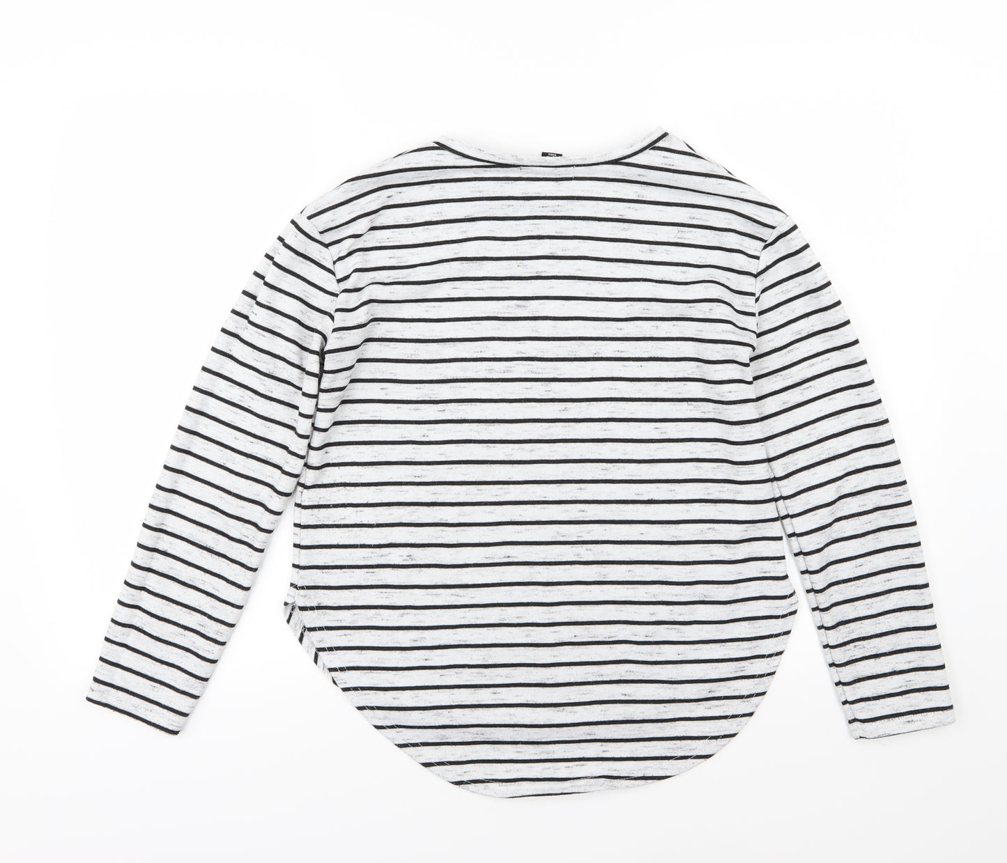 Atmosphere Womens Grey Striped Jersey Pullover Jumper Size 8