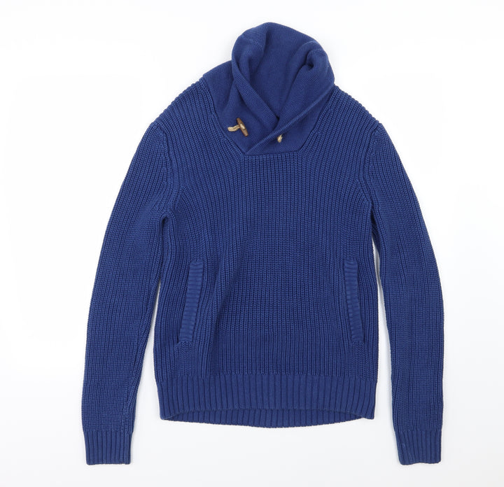 H&M Womens Blue  Knit Pullover Jumper Size S