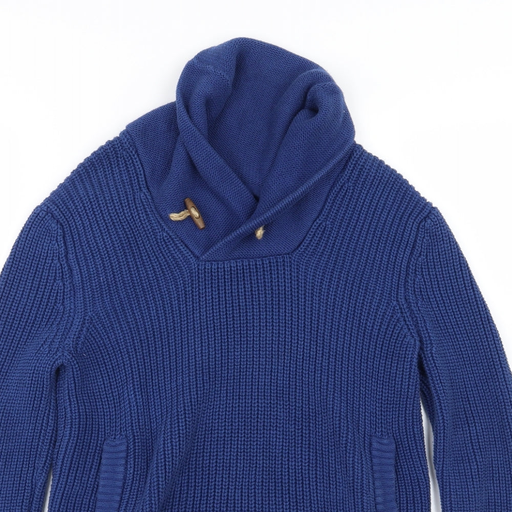 H&M Womens Blue  Knit Pullover Jumper Size S