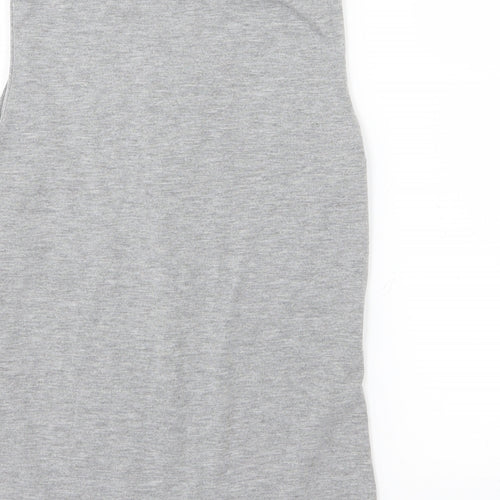 Boohoo Womens Grey  Jersey Basic Tank Size 6