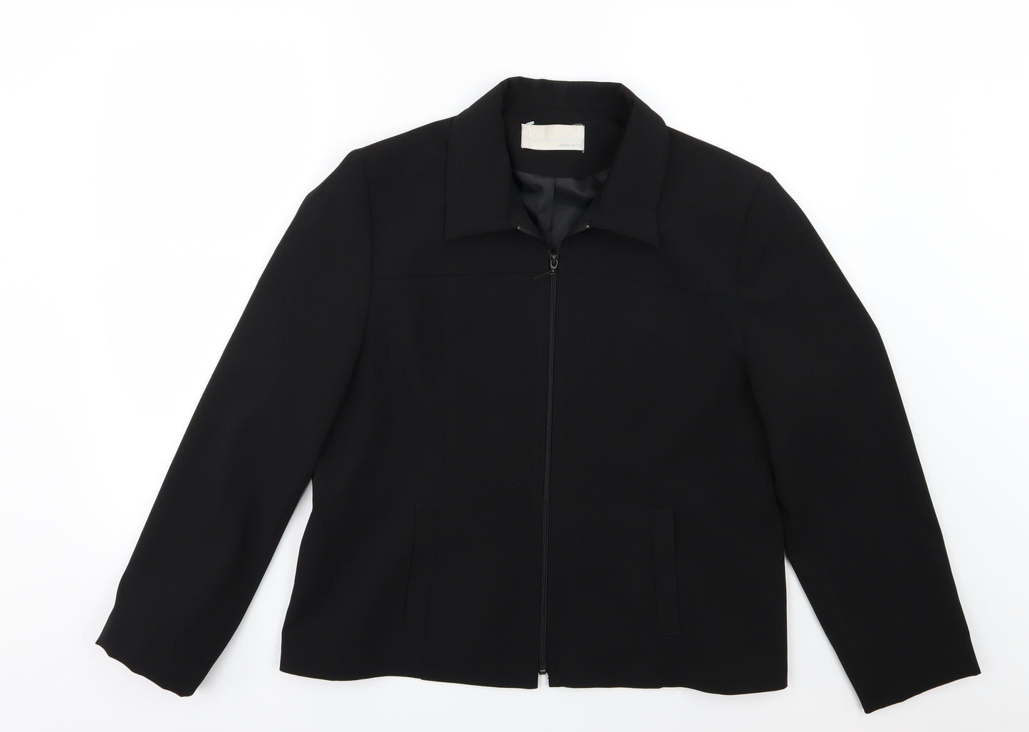 AMARANTO Womens Black  Rayon Jacket  Size 18