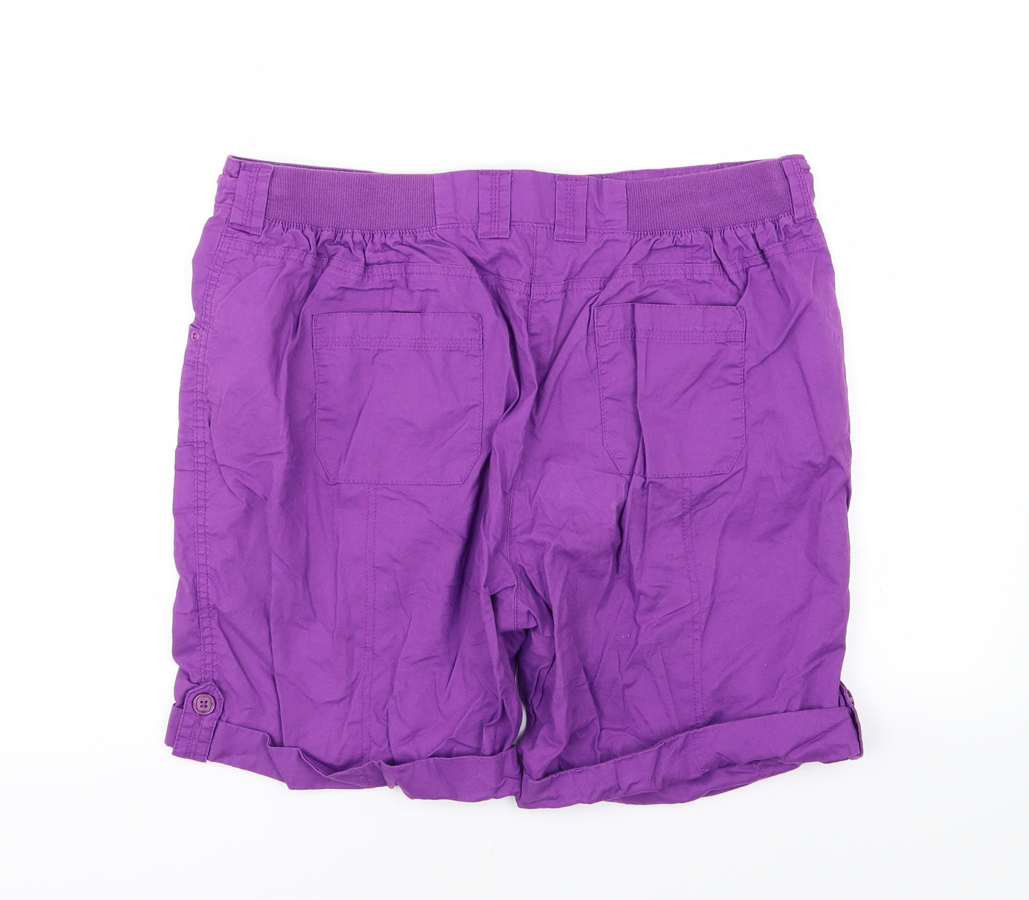 BHS Womens Purple   Chino Shorts Size 16