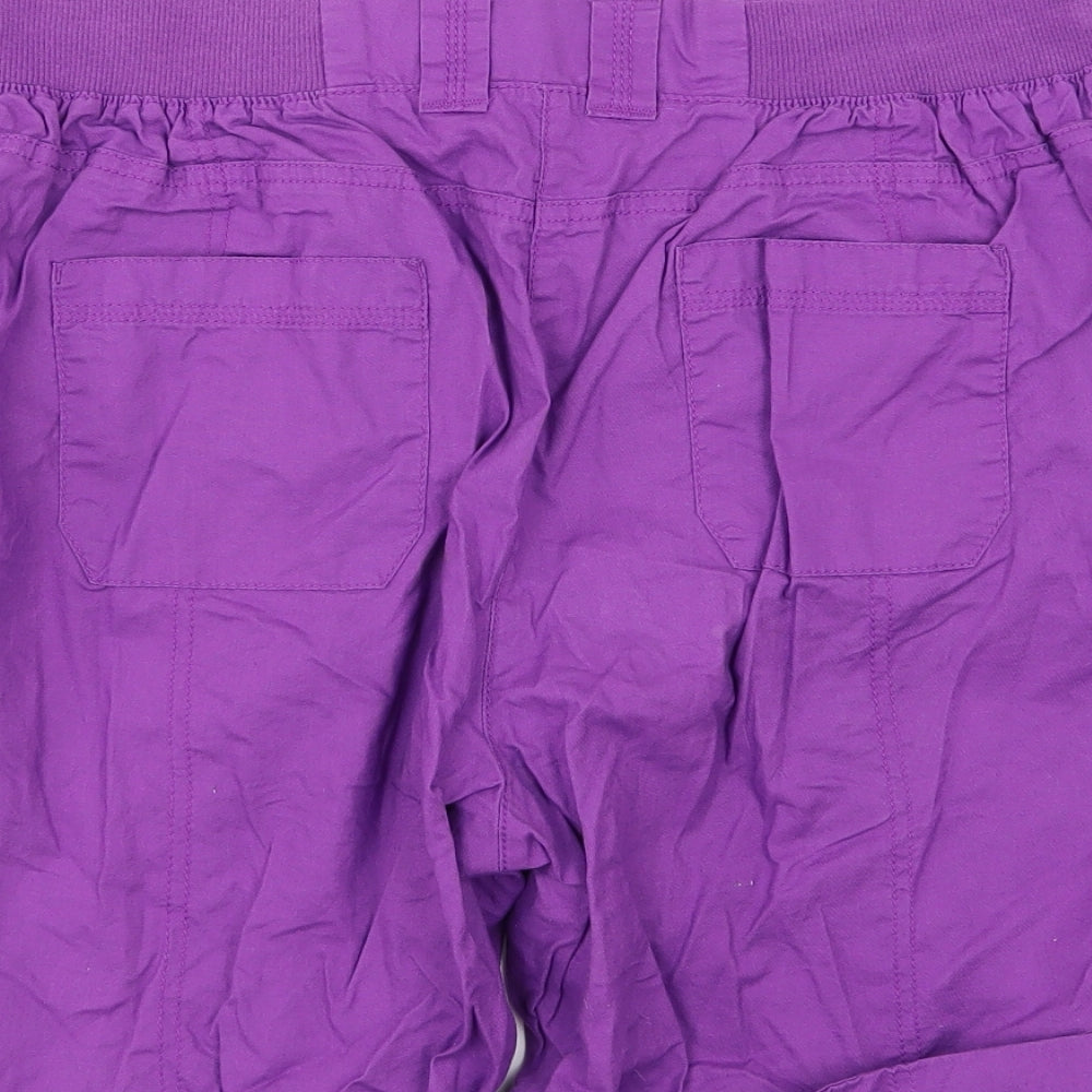 BHS Womens Purple   Chino Shorts Size 16