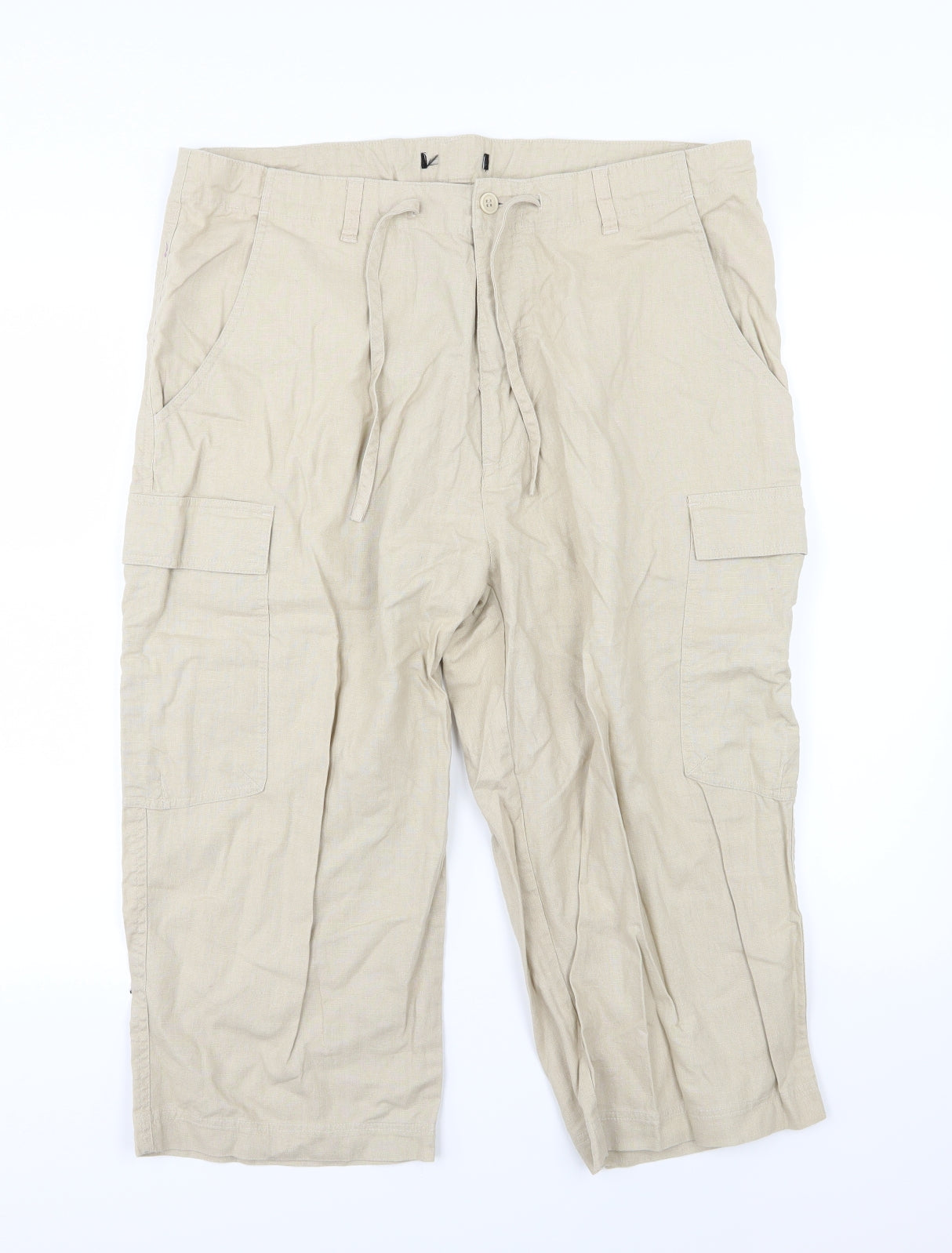 Preworn Womens Beige   Cargo Shorts Size L