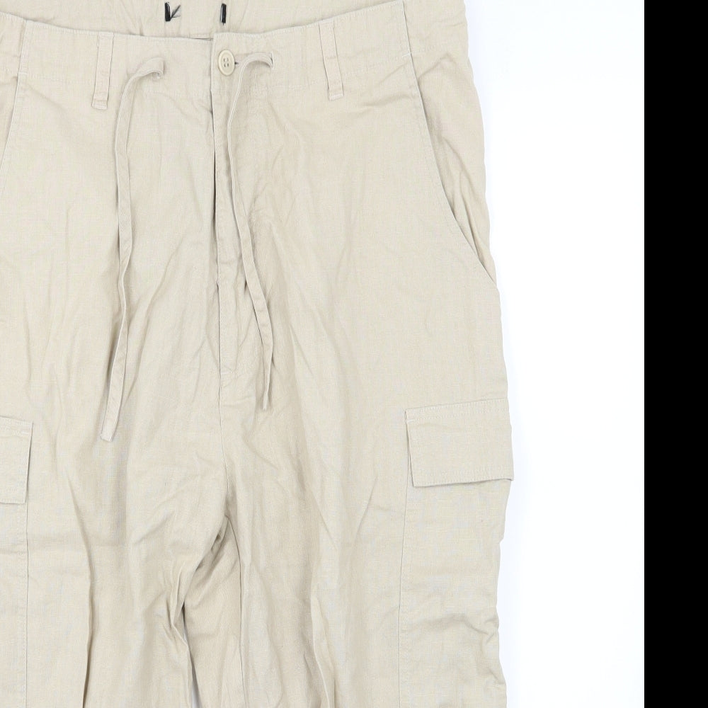 Preworn Womens Beige   Cargo Shorts Size L