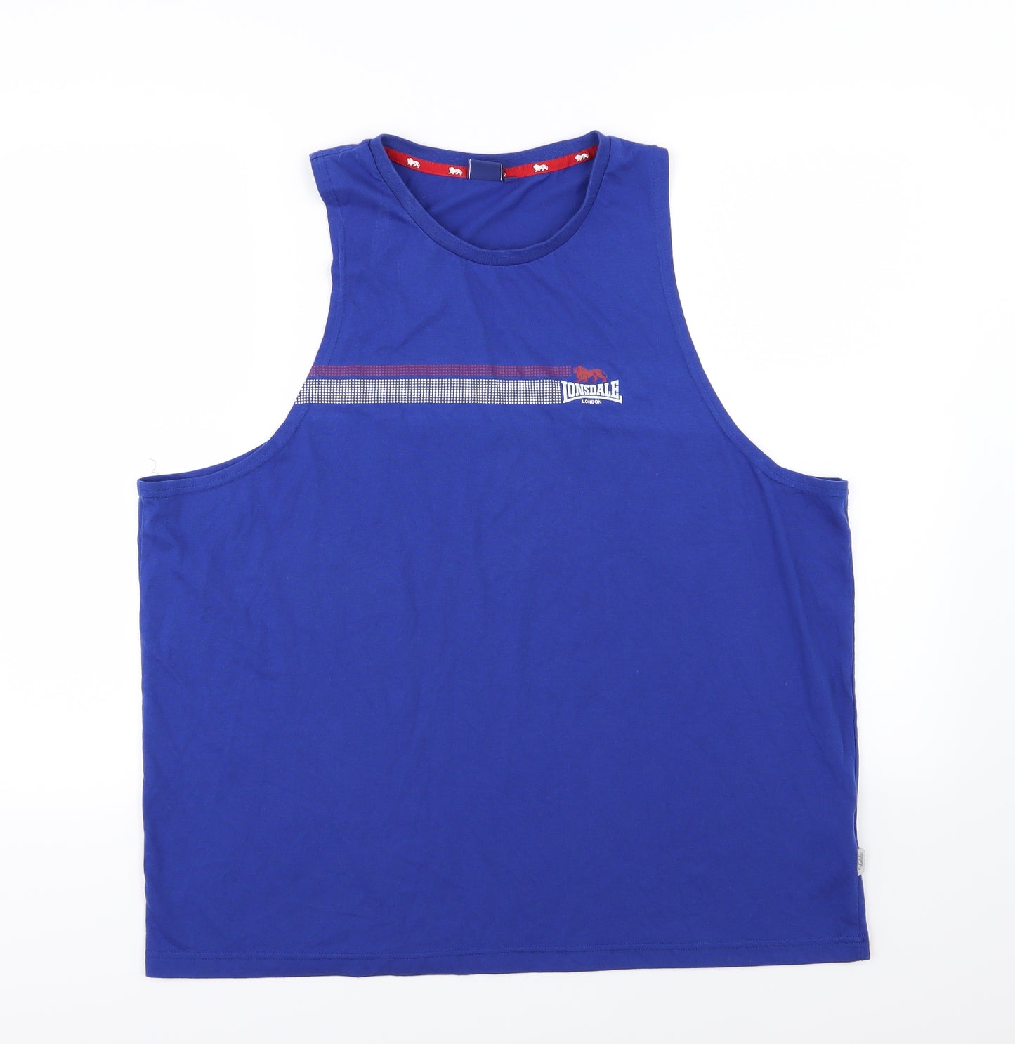 Lonsdale Mens Blue  Jersey  T-Shirt Size 2XL