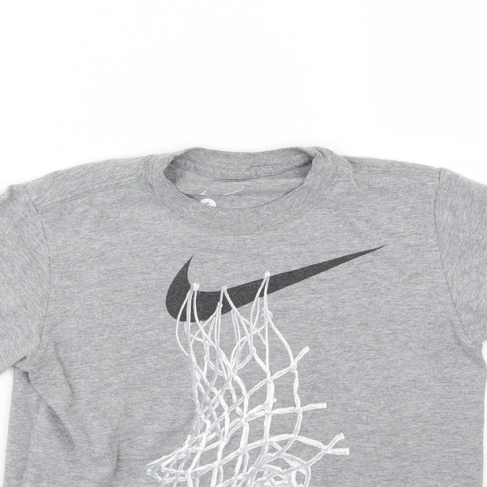 Nike Boys Grey  Jersey Basic T-Shirt Size S