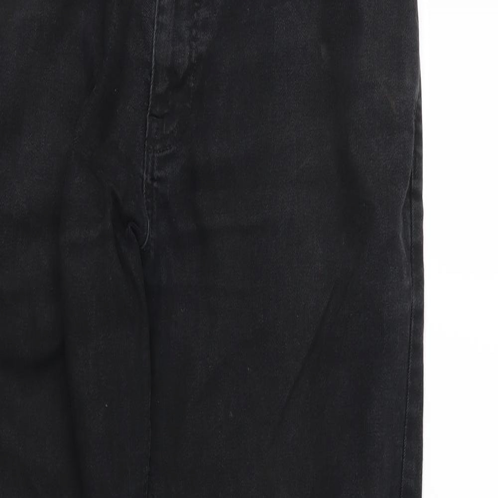 NEXT Mens Black  Denim Straight Jeans Size 32 L31 in