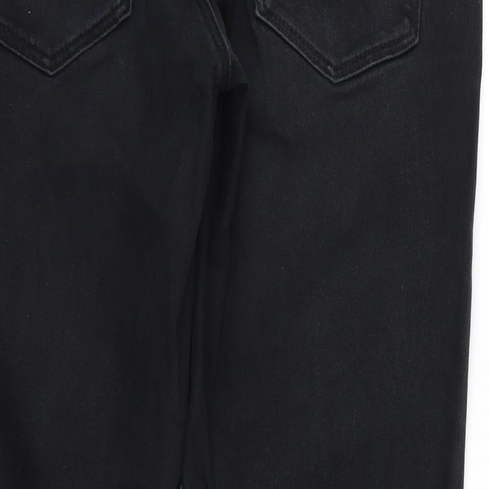 NEXT Mens Black  Denim Straight Jeans Size 32 L31 in