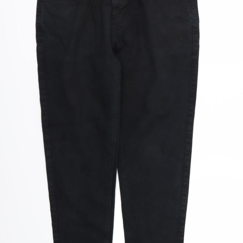 NEXT Womens Black  Denim Tapered Jeans Size 34 L31 in