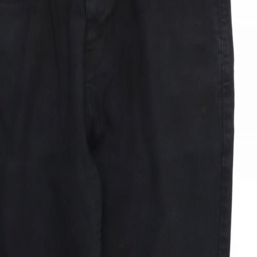 NEXT Womens Black  Denim Tapered Jeans Size 34 L31 in