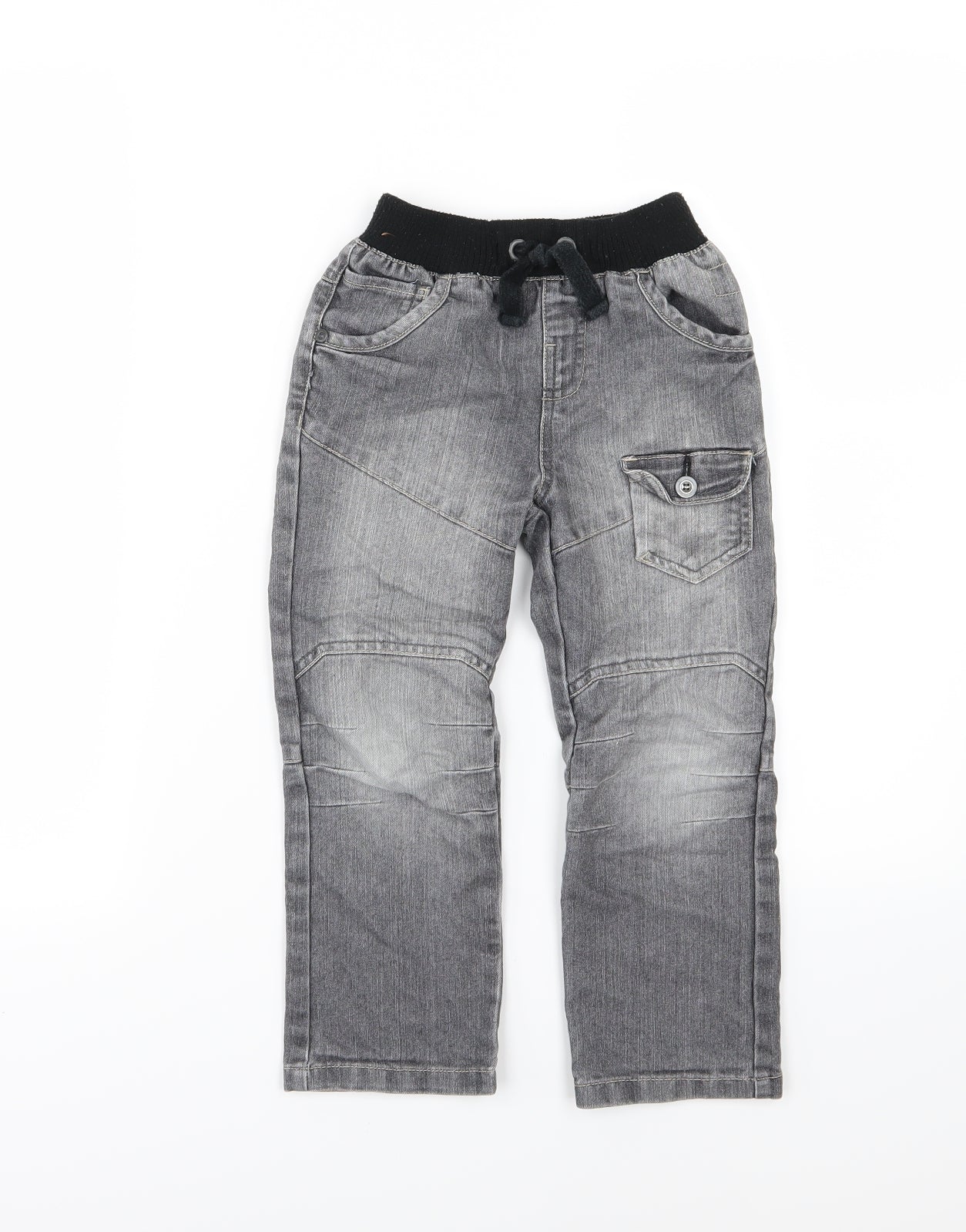 Matalan Boys Grey  Denim Straight Jeans Size 4-5 Years