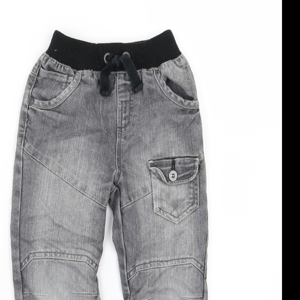 Matalan Boys Grey  Denim Straight Jeans Size 4-5 Years