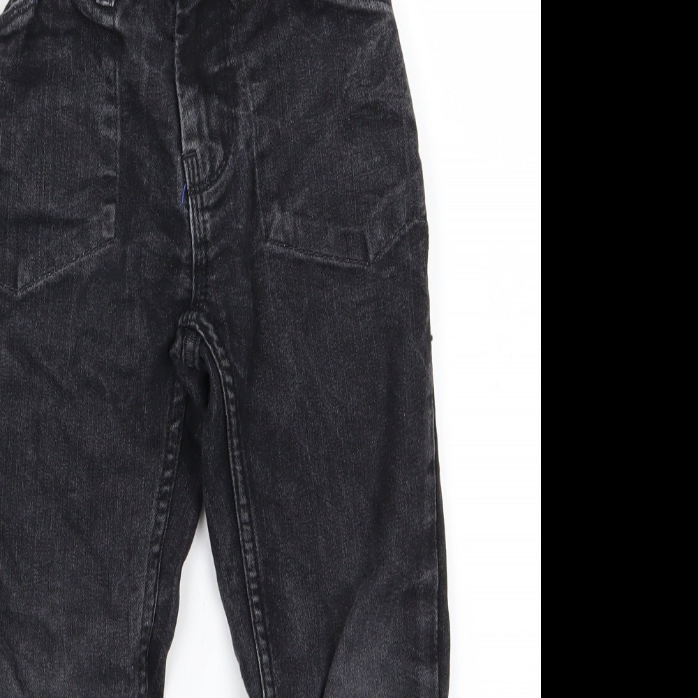 Matalan Boys Black Batik Denim Straight Jeans Size 5 Years