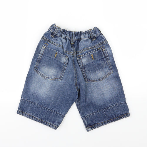 George Boys Blue  Denim Chino Shorts Size 10-11 Years