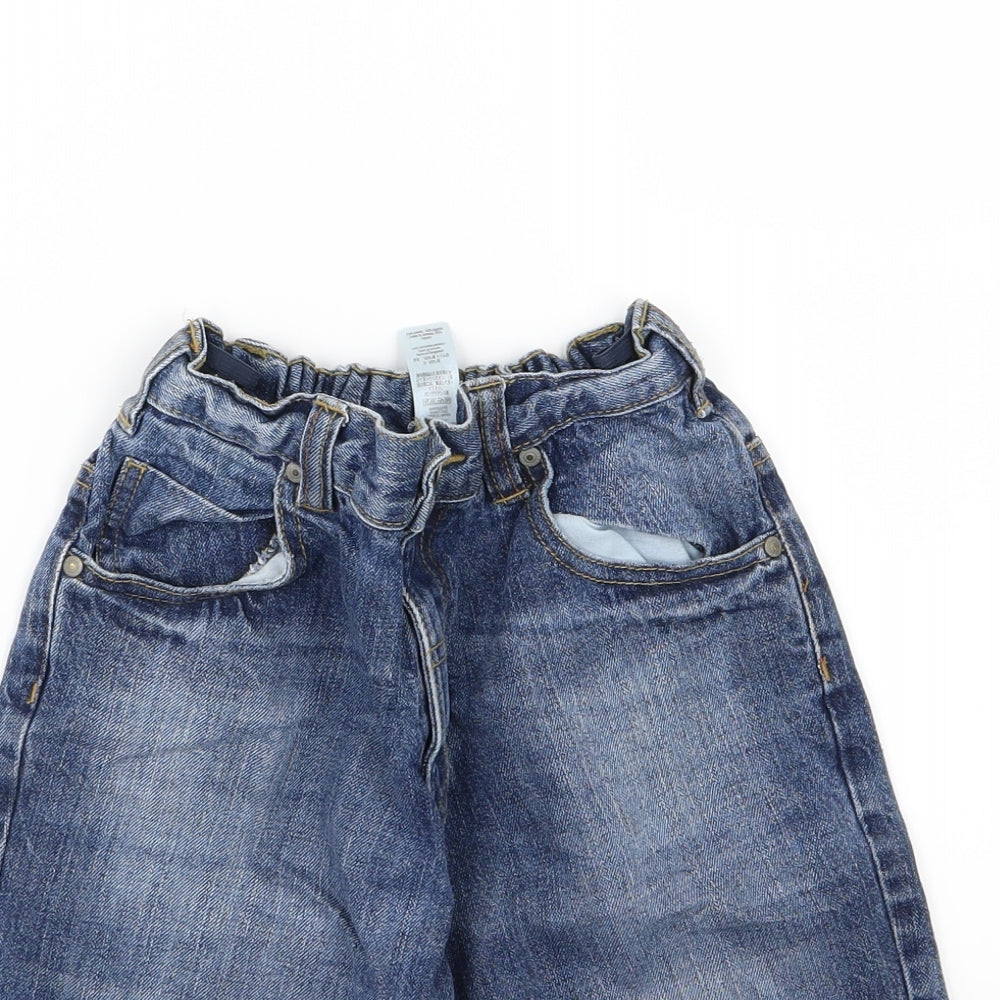 George Boys Blue  Denim Chino Shorts Size 10-11 Years
