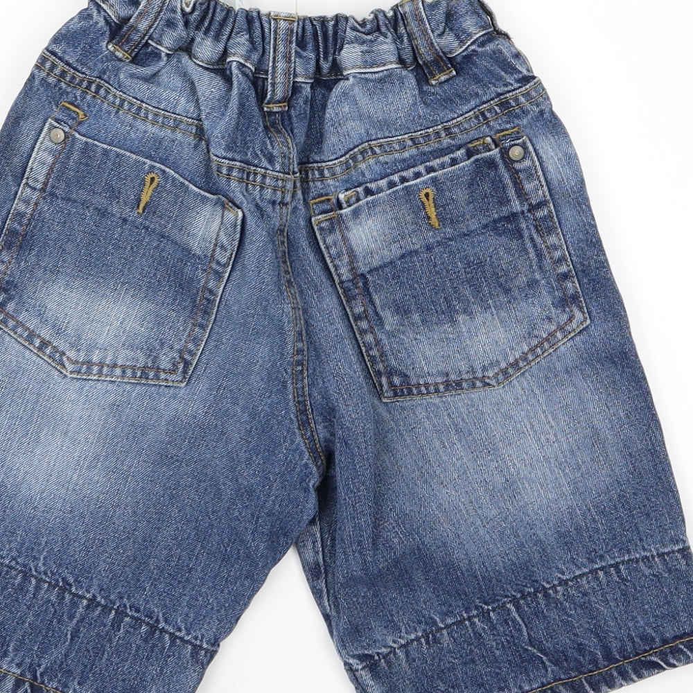 George Boys Blue  Denim Chino Shorts Size 10-11 Years