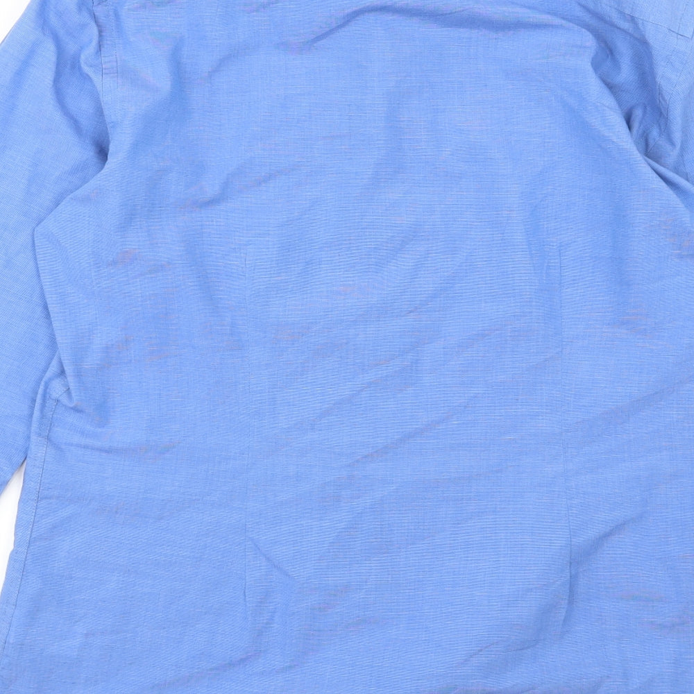 NEXT Mens Blue  Woven  Dress Shirt Size 15.5