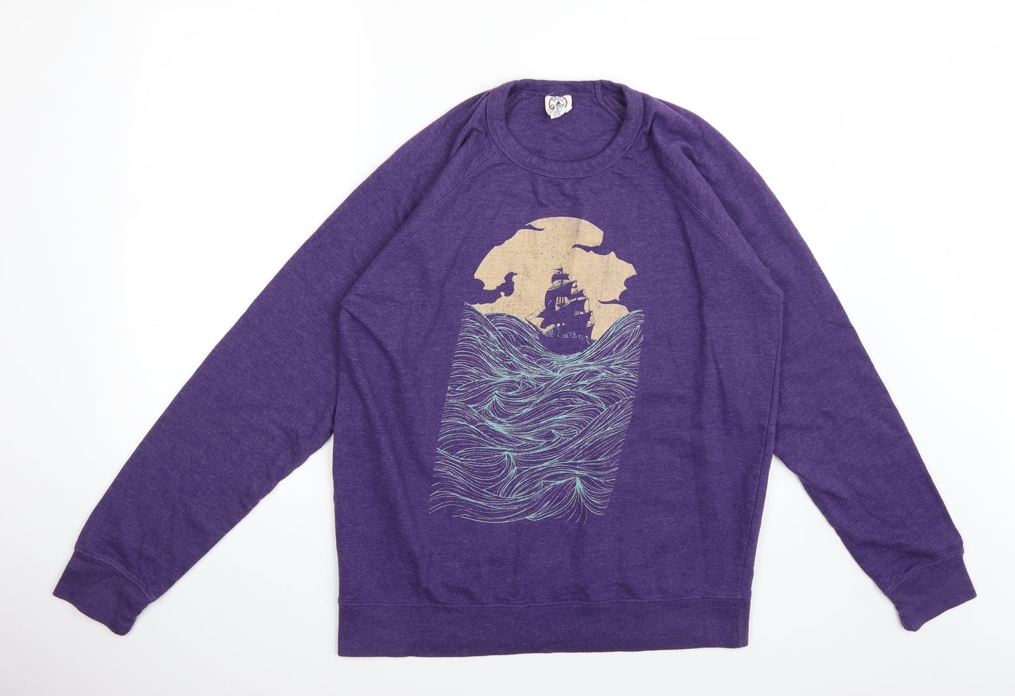 Delsa Womens Purple   Pullover Jumper Size L