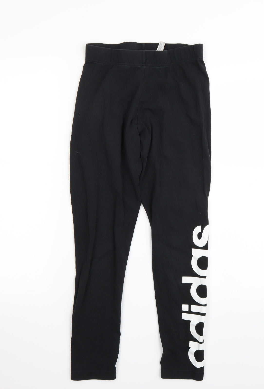 adidas Womens Black   Cropped Leggings Size 8 L24 in