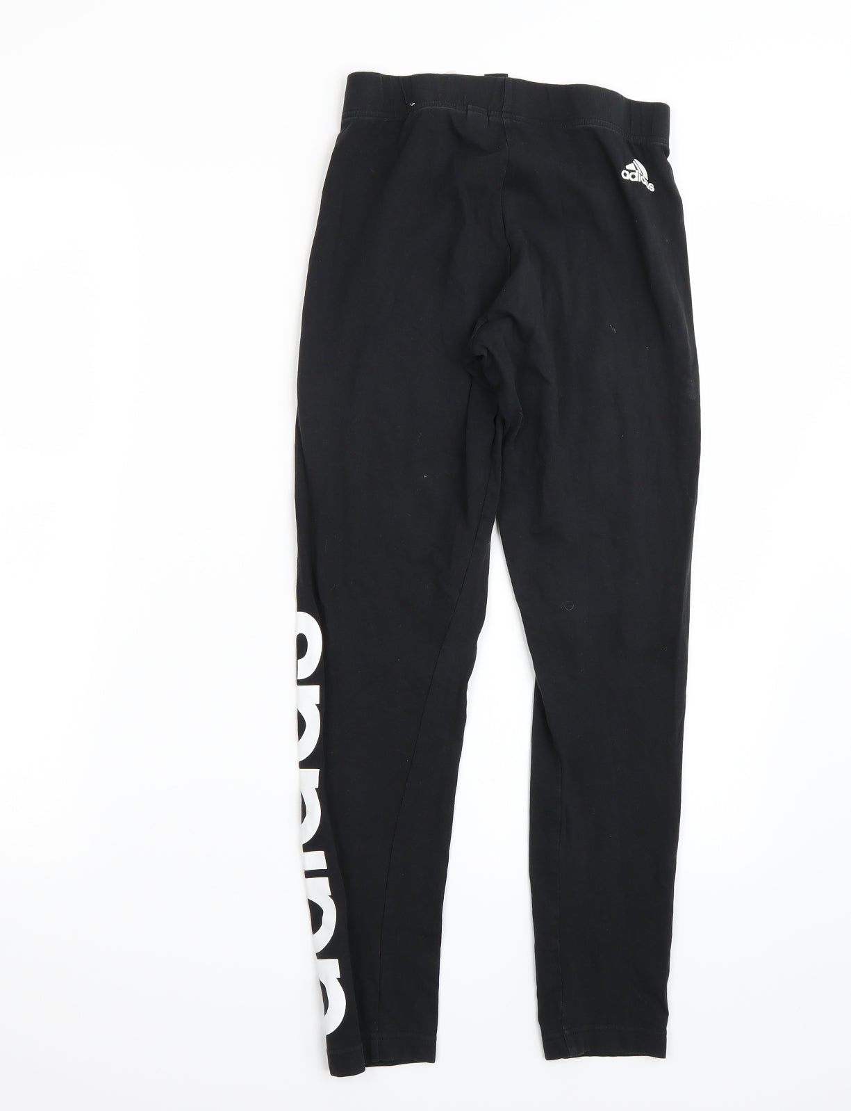 adidas Womens Black   Cropped Leggings Size 8 L24 in
