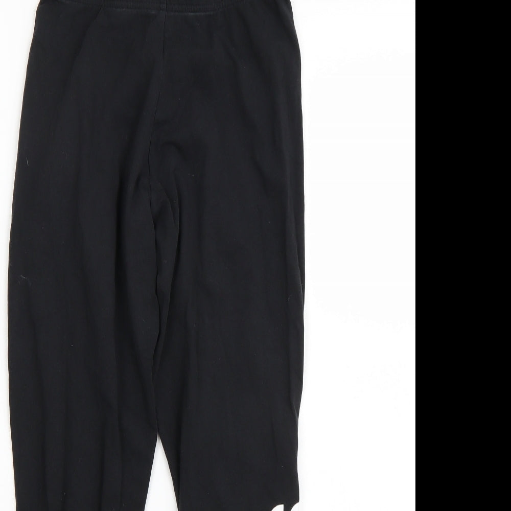 adidas Womens Black   Cropped Leggings Size 8 L24 in