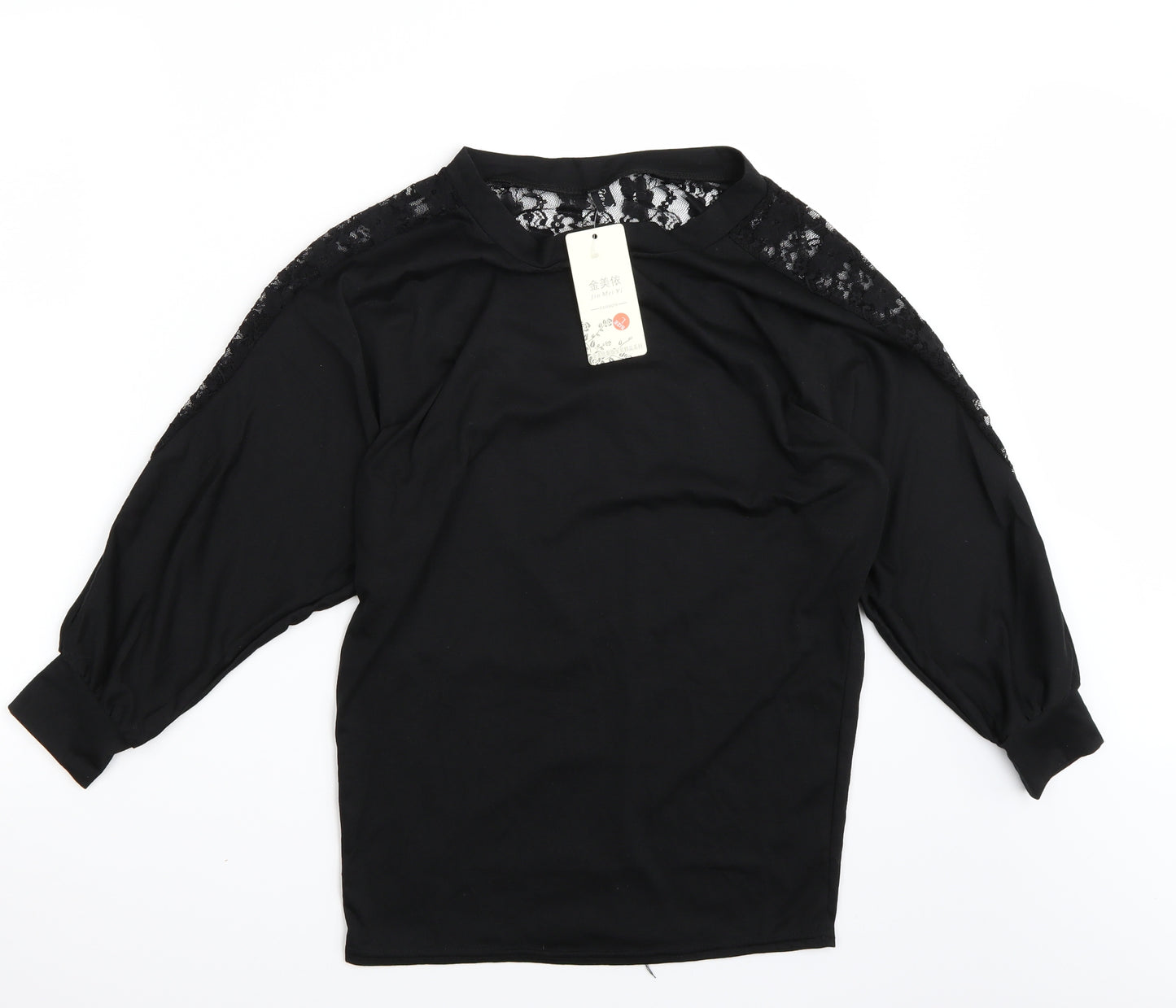 Jin mei yi Womens Black   Basic T-Shirt Size L