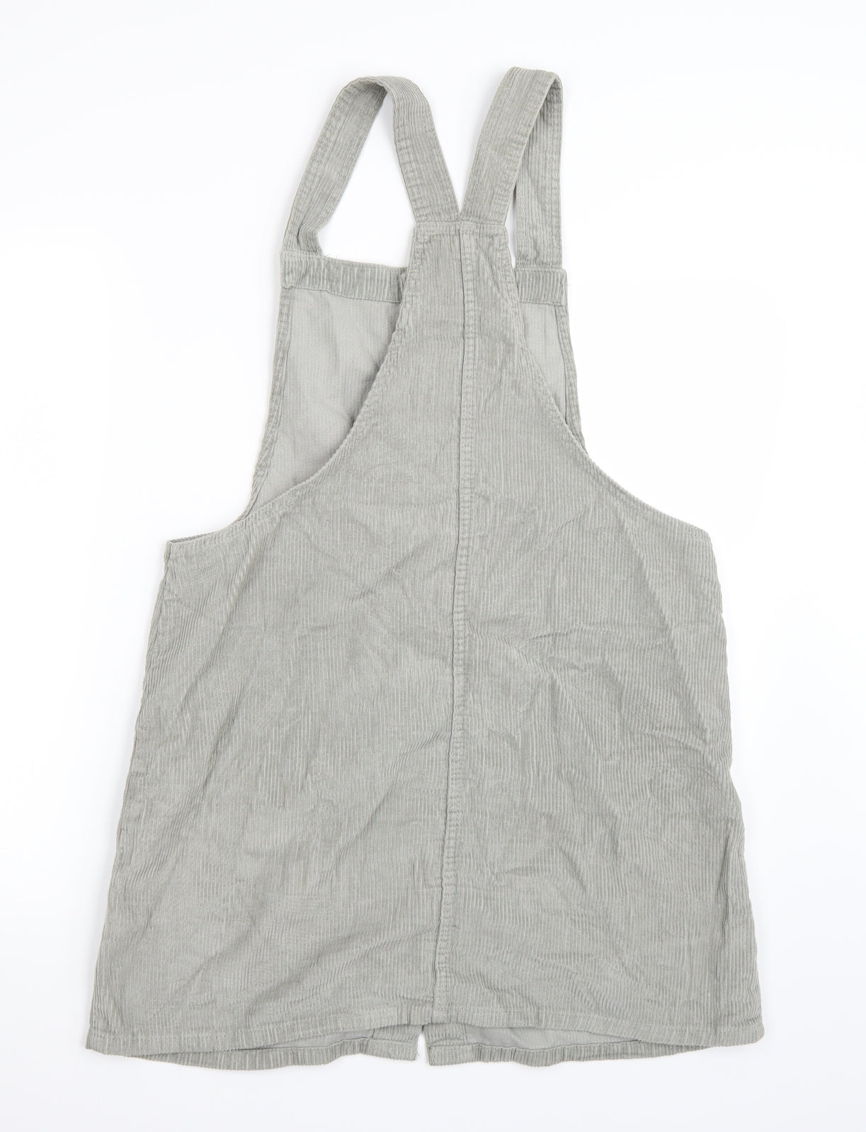Denim & Co. Womens Grey   Dungaree One-Piece Size 14