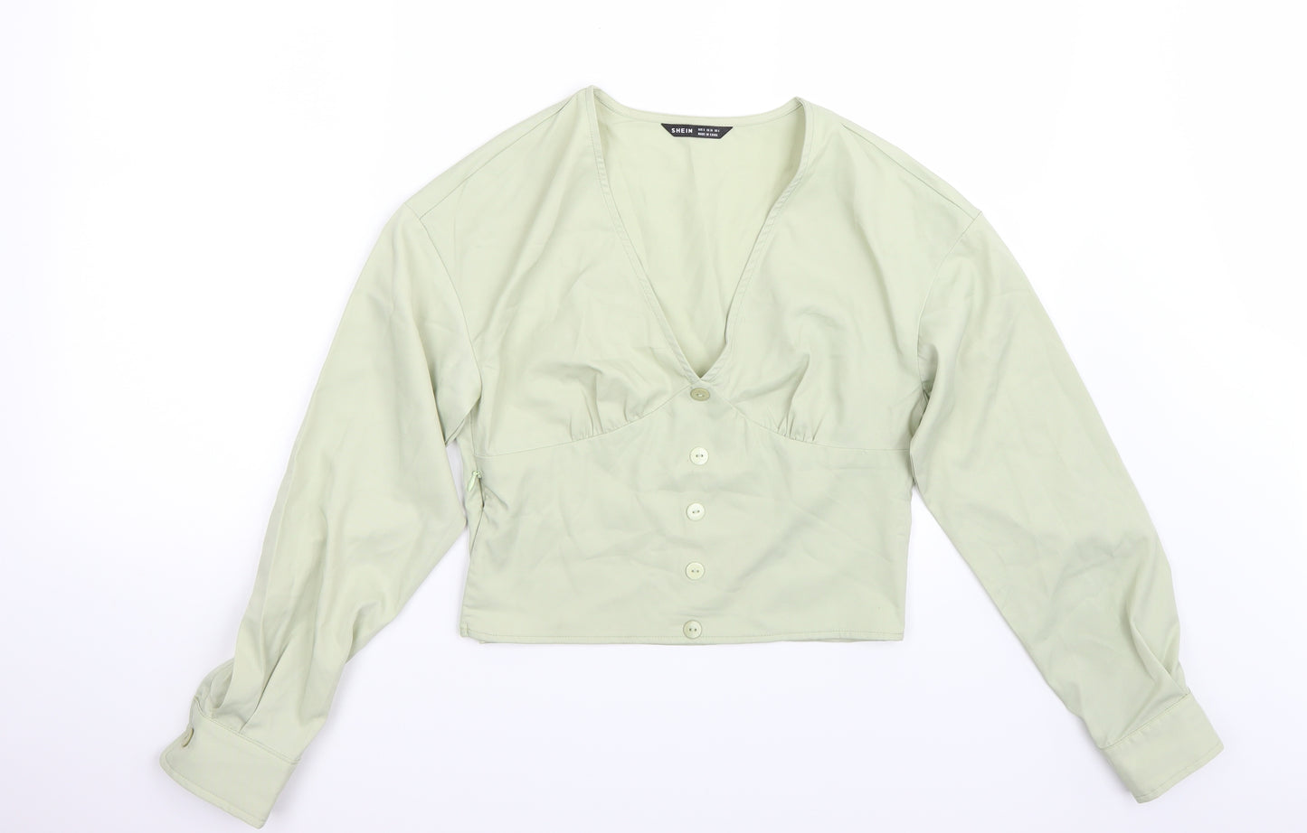 SheIn Womens Green   Basic T-Shirt Size S