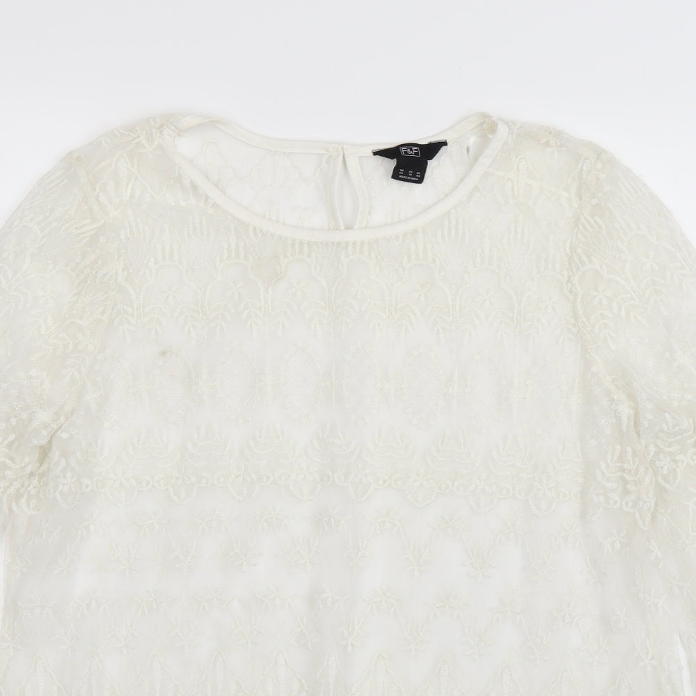 F&F Womens White   Basic Blouse Size 20
