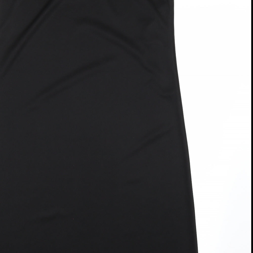 Dorothy Perkins Womens Black  Rayon A-Line  Size 16
