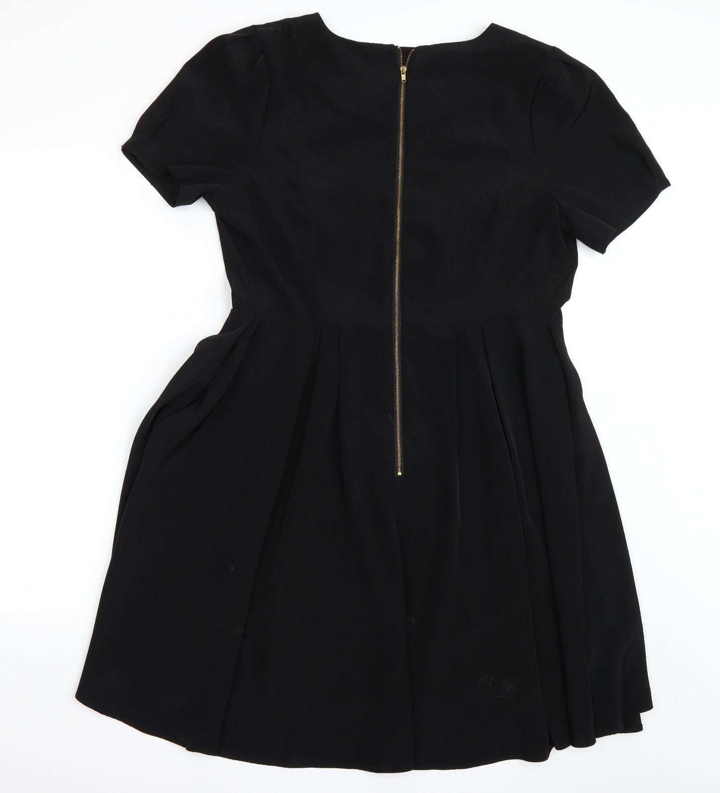 Papaya Womens Black  Rayon A-Line  Size 16