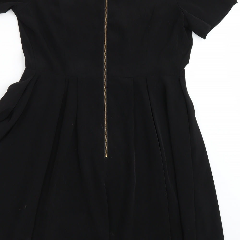 Papaya Womens Black  Rayon A-Line  Size 16