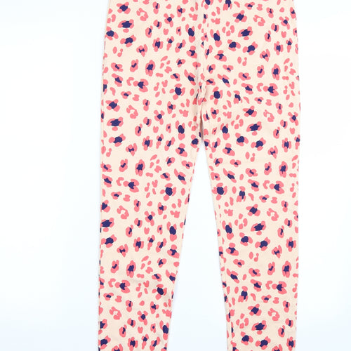 George Girls Pink Animal Print  Jegging Trousers Size 13 Years