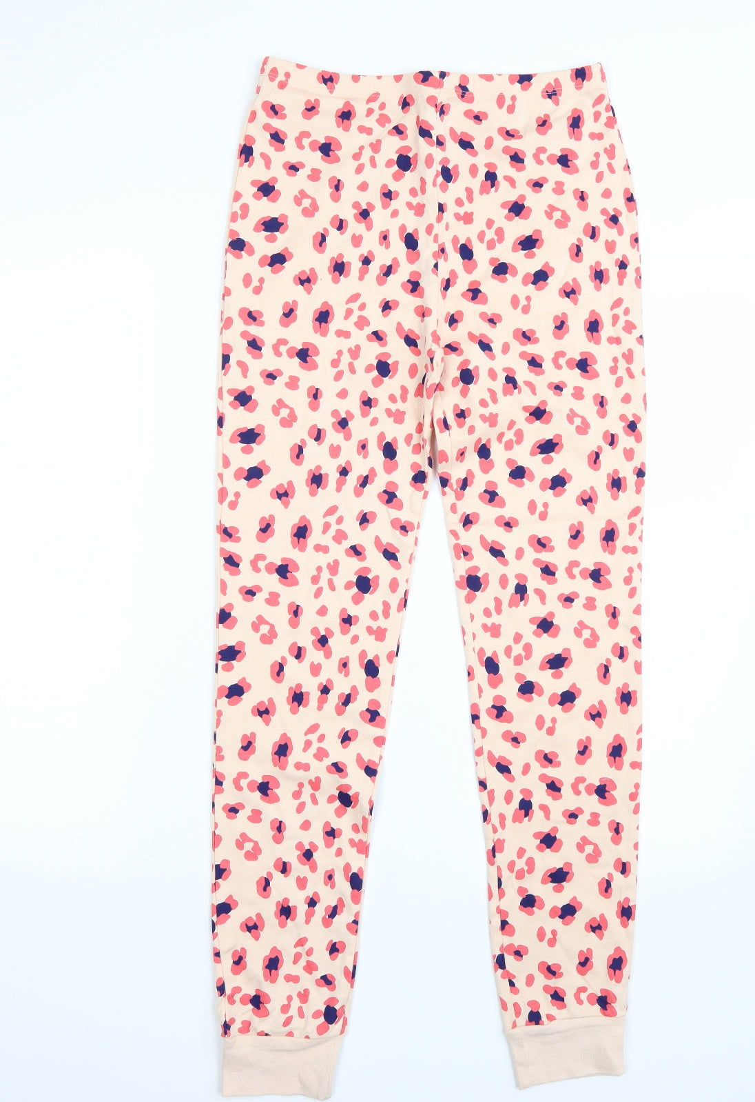 George Girls Pink Animal Print  Jegging Trousers Size 13 Years