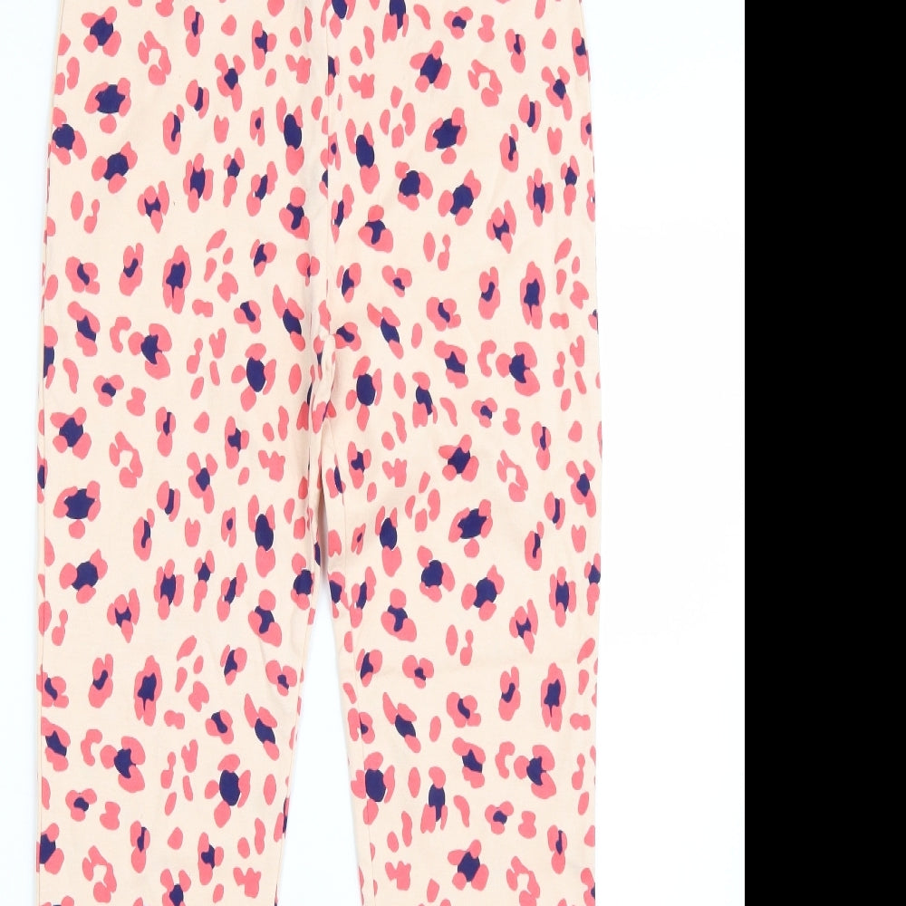 George Girls Pink Animal Print  Jegging Trousers Size 13 Years