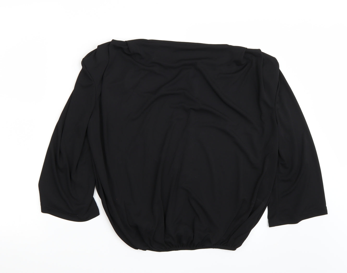 George Womens Black   Basic Blouse Size 8
