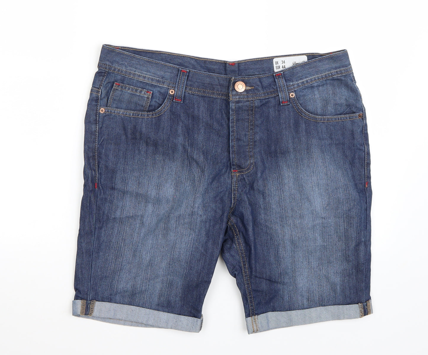 Denim & Co. Mens Blue   Bermuda Shorts Size 34