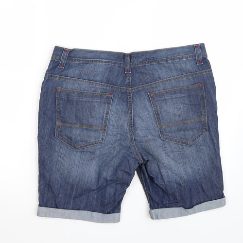 Denim & Co. Mens Blue   Bermuda Shorts Size 34