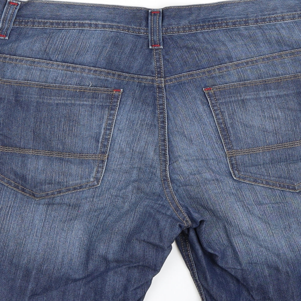 Denim & Co. Mens Blue   Bermuda Shorts Size 34
