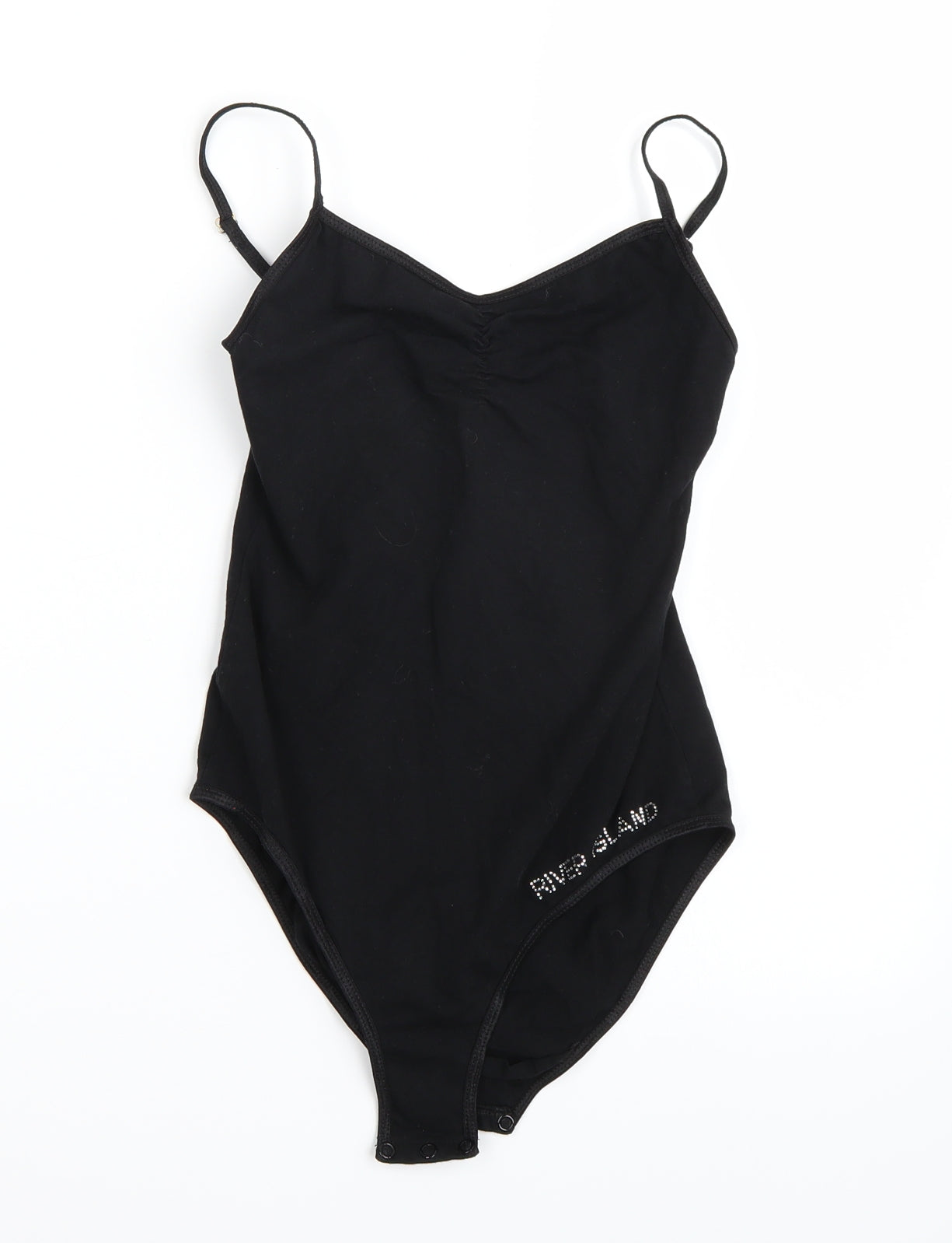 Riverisland Womens Black   Bodysuit One-Piece Size M