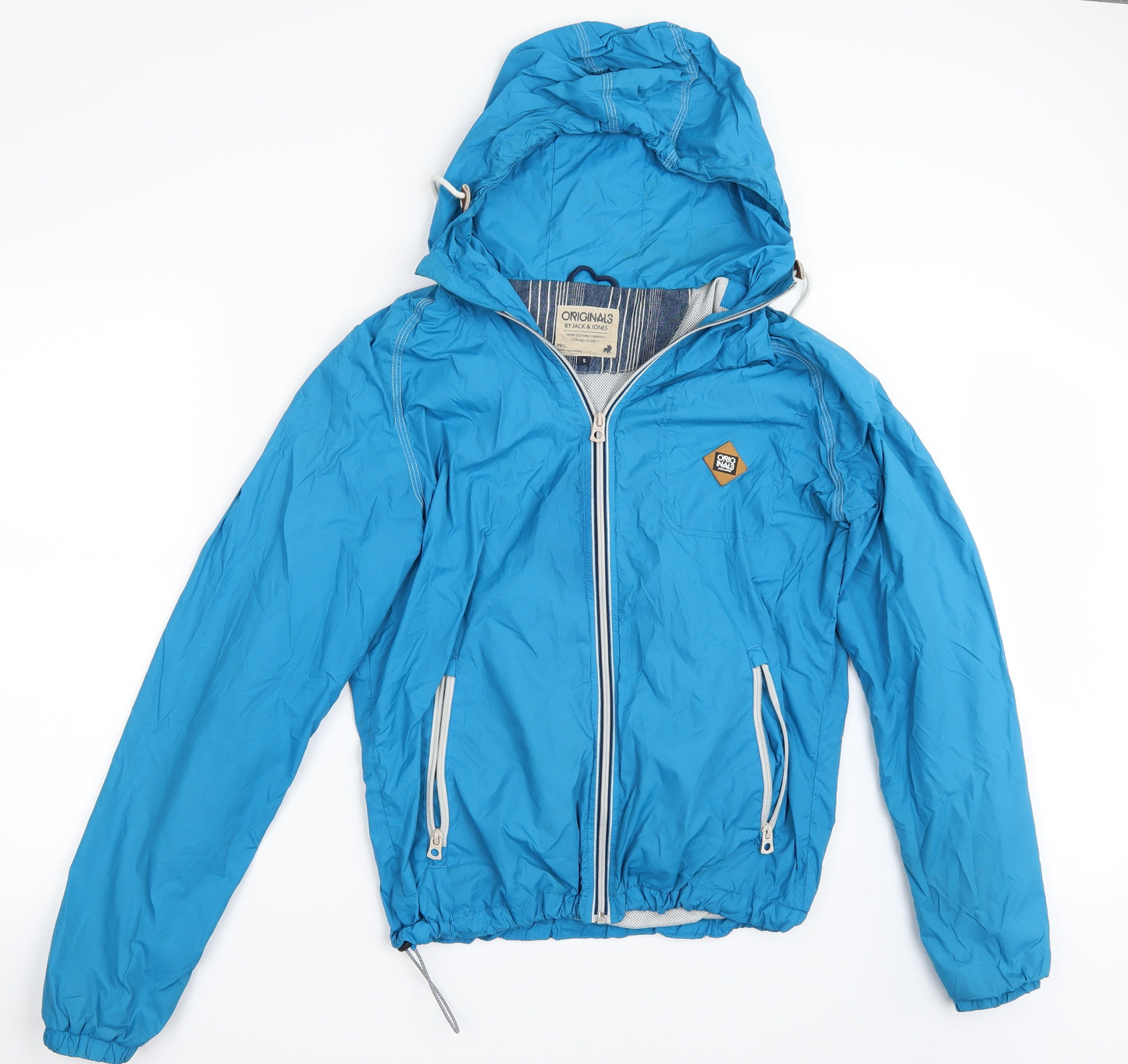 JACK & JONES Mens Blue   Gilet Coat Size S