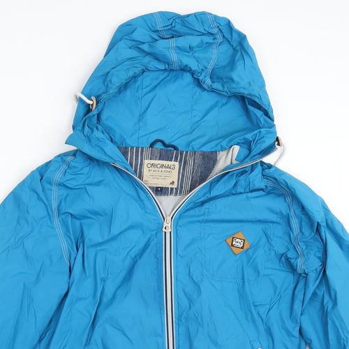JACK & JONES Mens Blue   Gilet Coat Size S