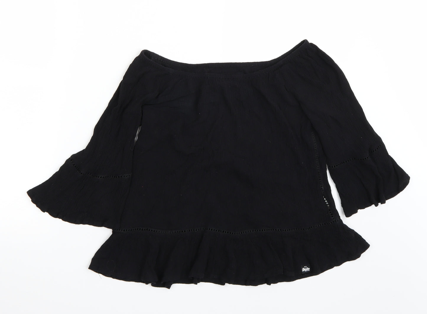 Superdry Womens Black   Basic T-Shirt Size S