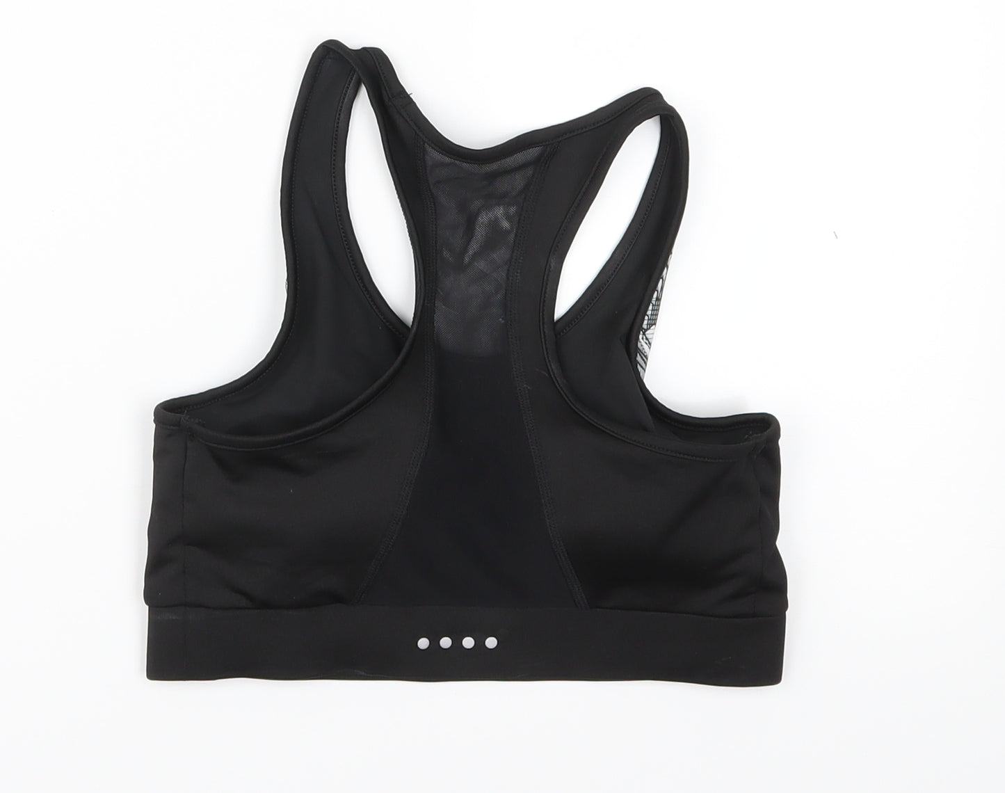 Souluxe Womens Black Geometric  Cropped Tank Size S