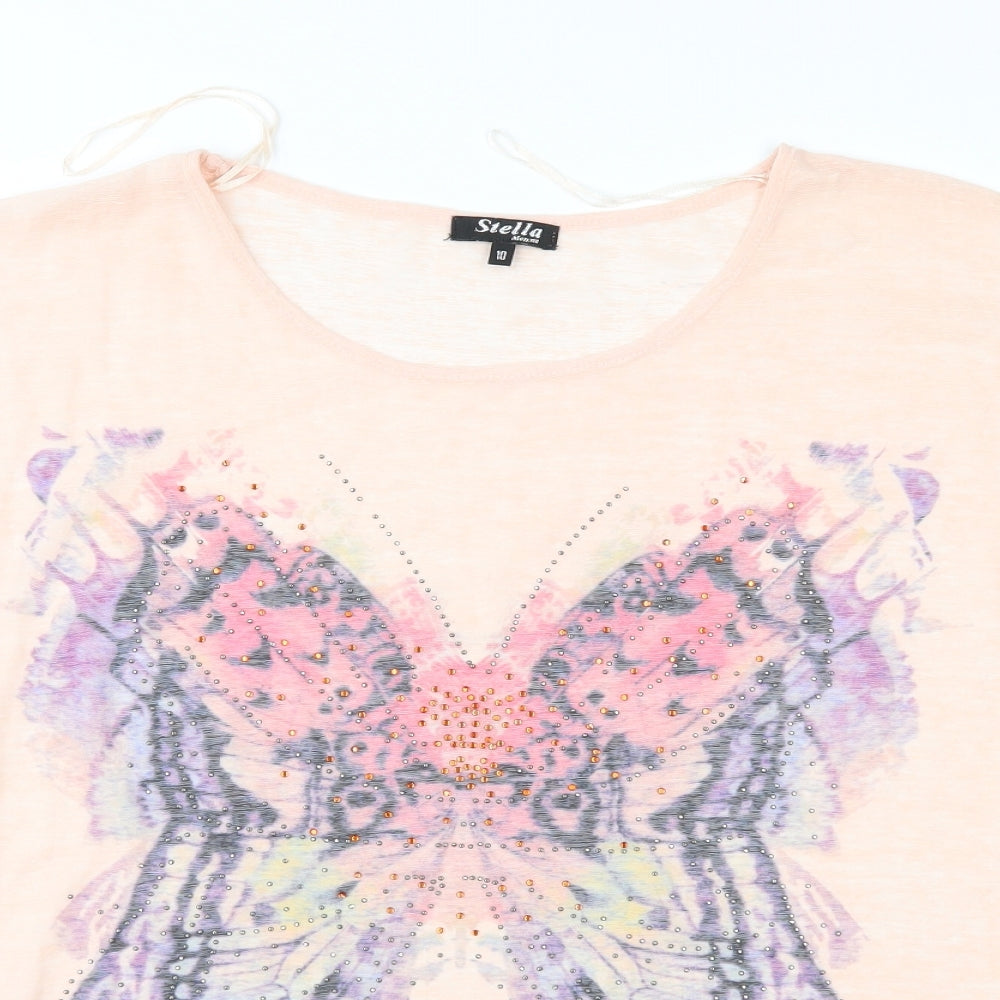 Stella Morgan Womens Pink   Basic Blouse Size 10