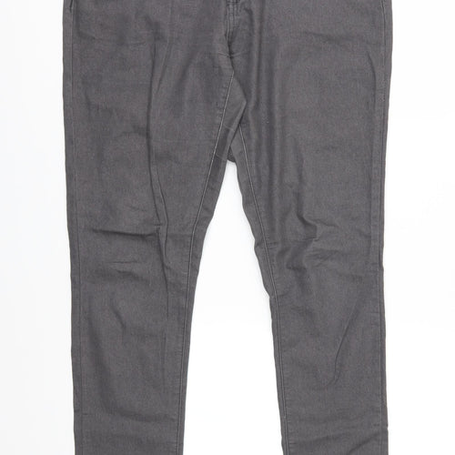 Denim & Co. Womens Grey  Denim Skinny Jeans Size 16 L32 in