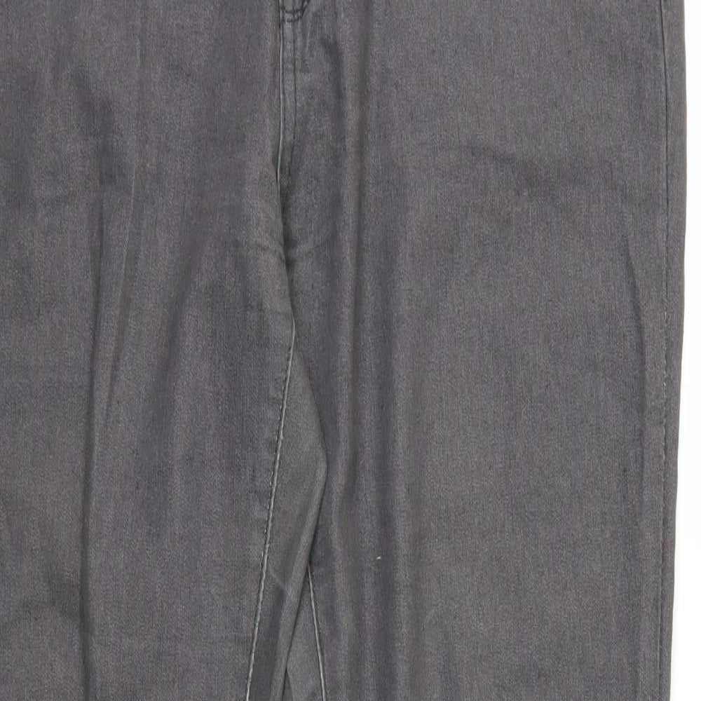 Denim & Co. Womens Grey  Denim Skinny Jeans Size 16 L32 in
