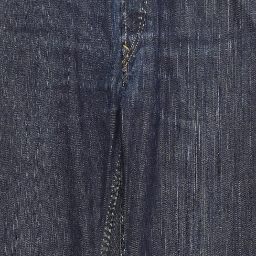 Teddy Smith Mens Blue  Denim Straight Jeans Size 34 in L32 in