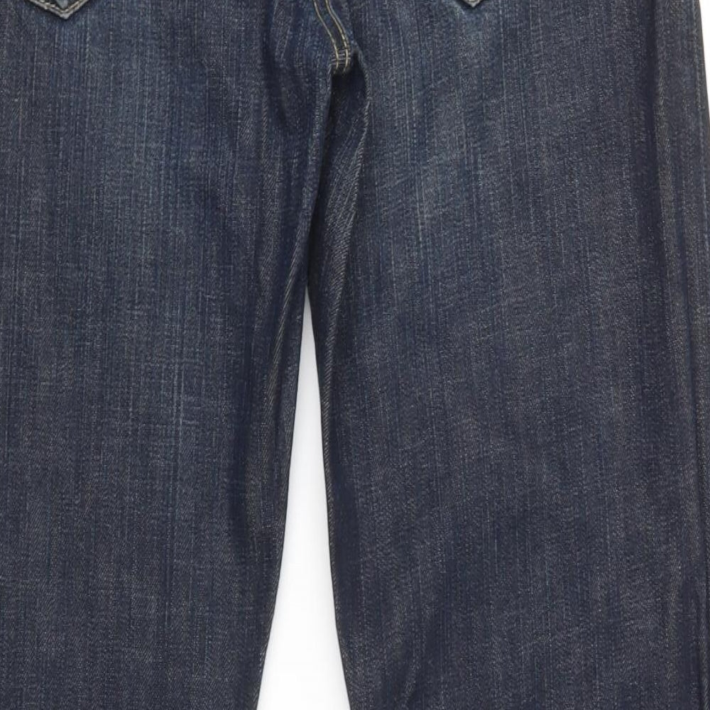 Teddy Smith Mens Blue  Denim Straight Jeans Size 34 in L32 in